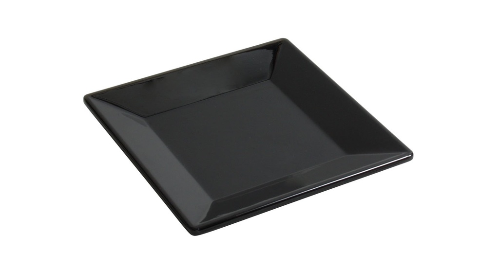 BLACK BREAD MING PLATE 15.2x15.2x1.7cm