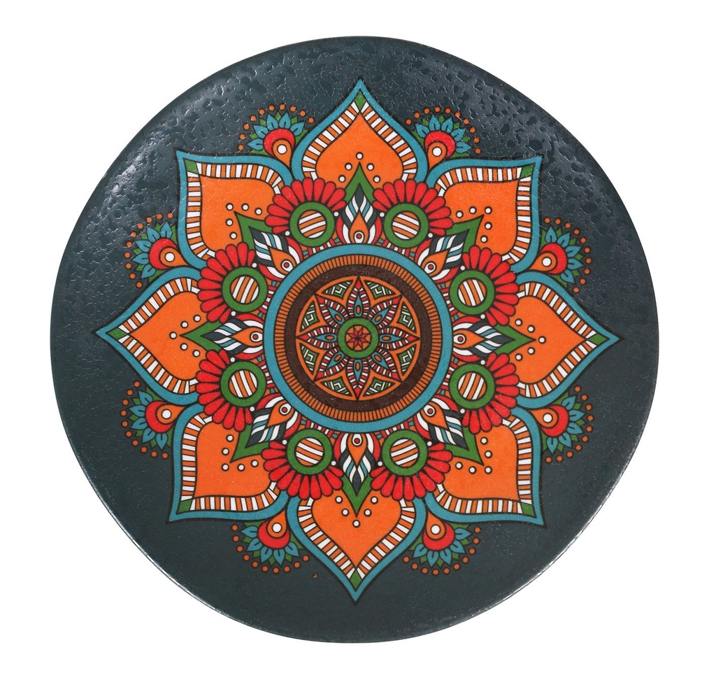 [B100V006E] DESSERT PLATE STREGA RAJPUT ø22x1.5cm