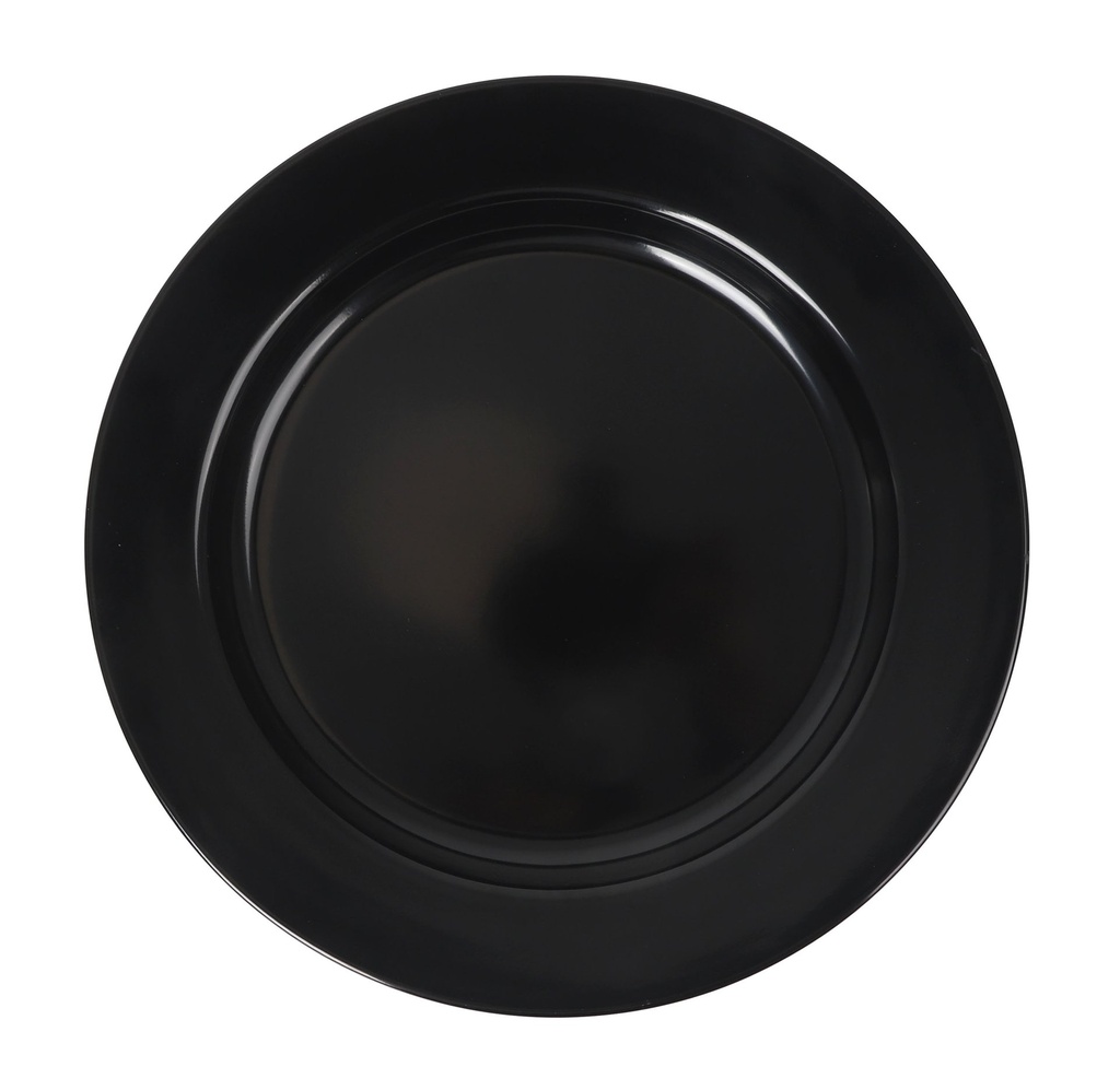 [B100V415B] PLATO LLANO NEGRO SOTAVENTO 28x2.5cm