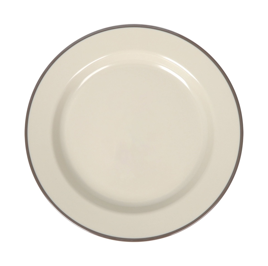 [B100V415D] PLATO LLANO SOTAVENTO MARRON 28X2.5cm