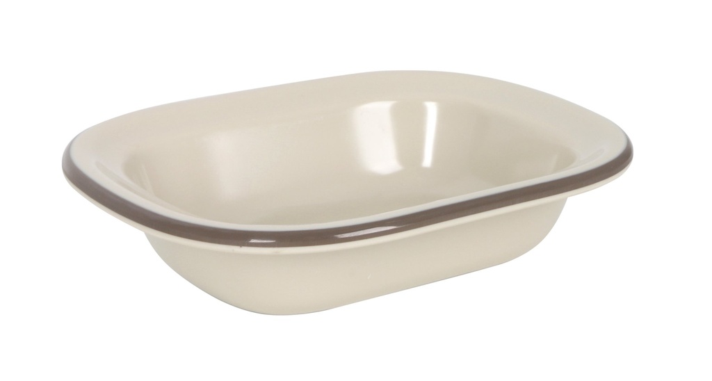 BOWL RECTANGULAR SOTAVENTO MARRON 20X15cm