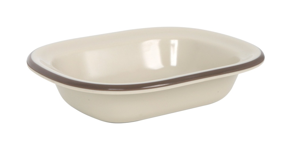 [B100V424D] BOWL RECTANGULAR SOTAVENTO MARRON 16X12cm