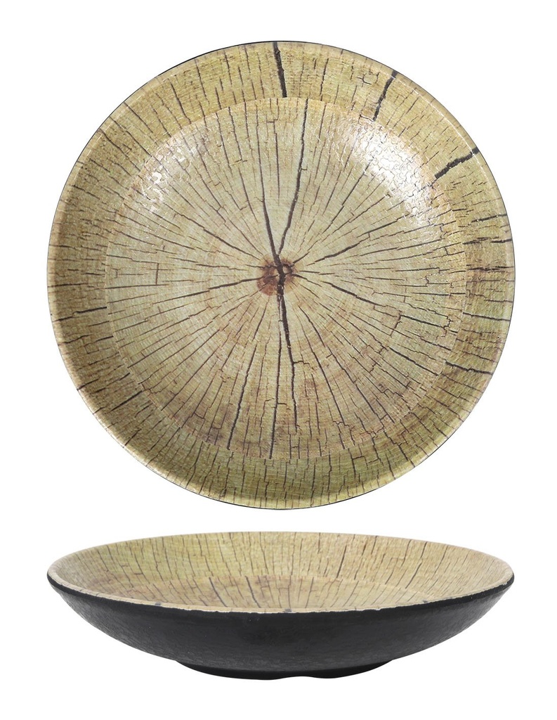 [B100V012B6] # -12- DISH HONDO KORIO TREE 23X4.5CM