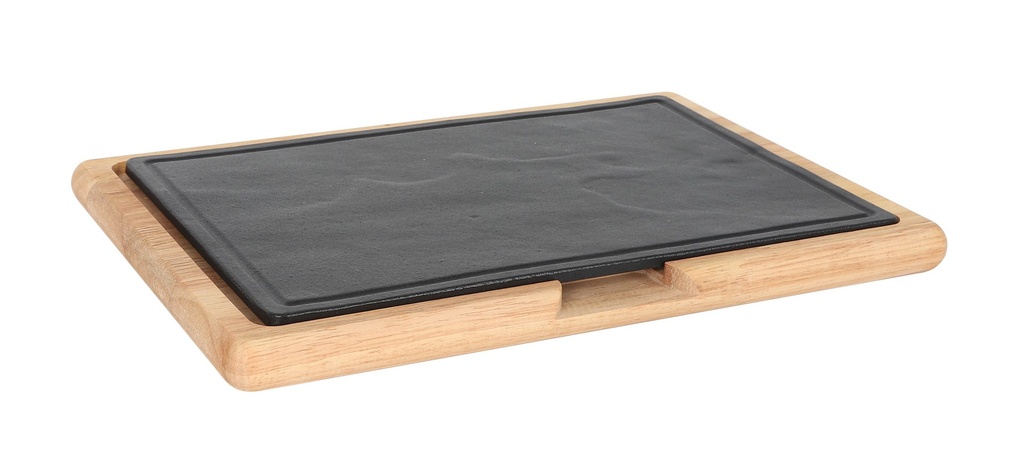 [V1508003] #-3- BANDEJA RECT. C/SOPORTE CAUCHO 32x23x2.2cm