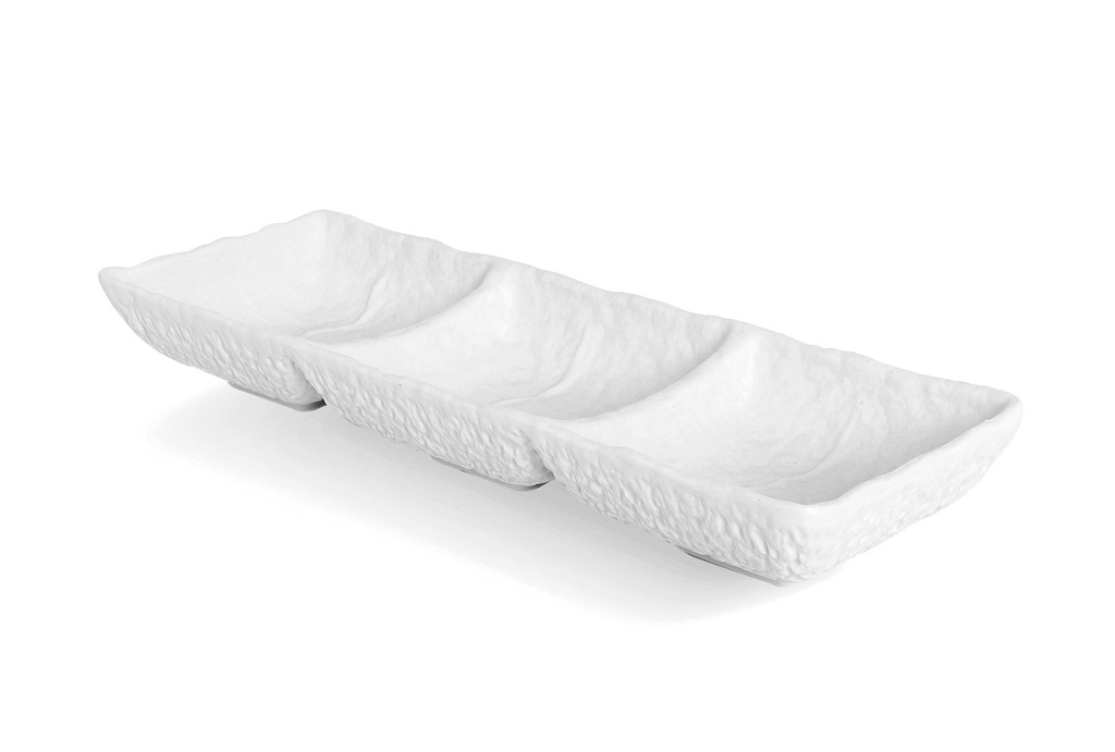 #-36- BOWL TRIPLE CANTABRO 26x8.5X3.5cm