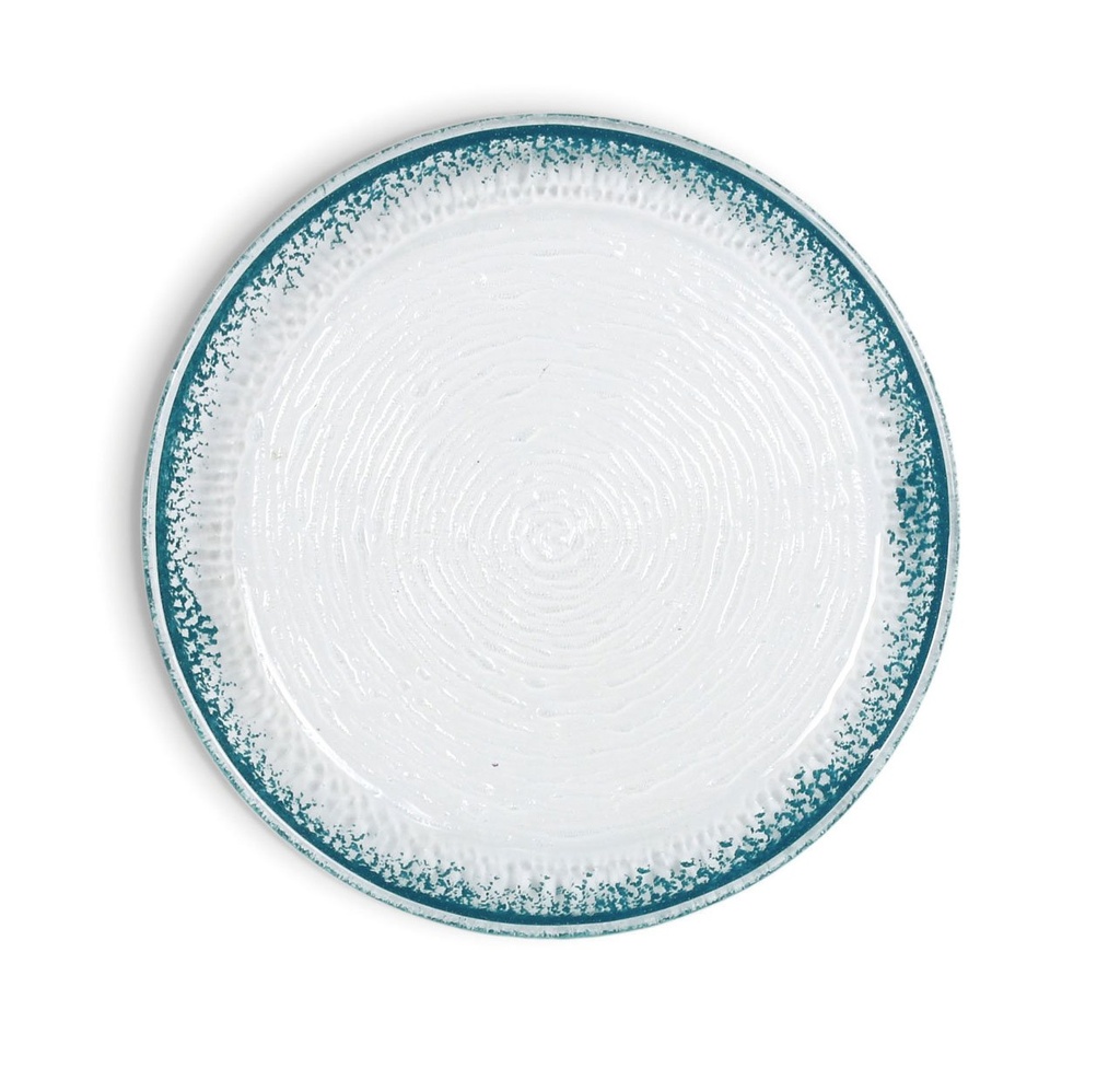 PLATO GUAJIRO TURQUESA ø24x2.5cm (4mm)