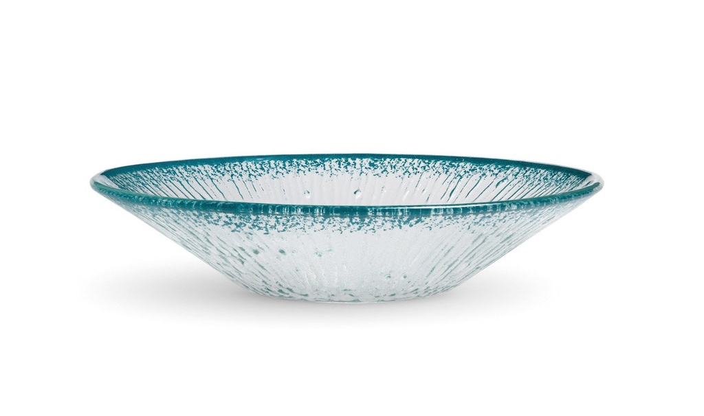 [P605110] SALD BOWL GUAJIRO TURQUOISEø25x5.5cm(4mm