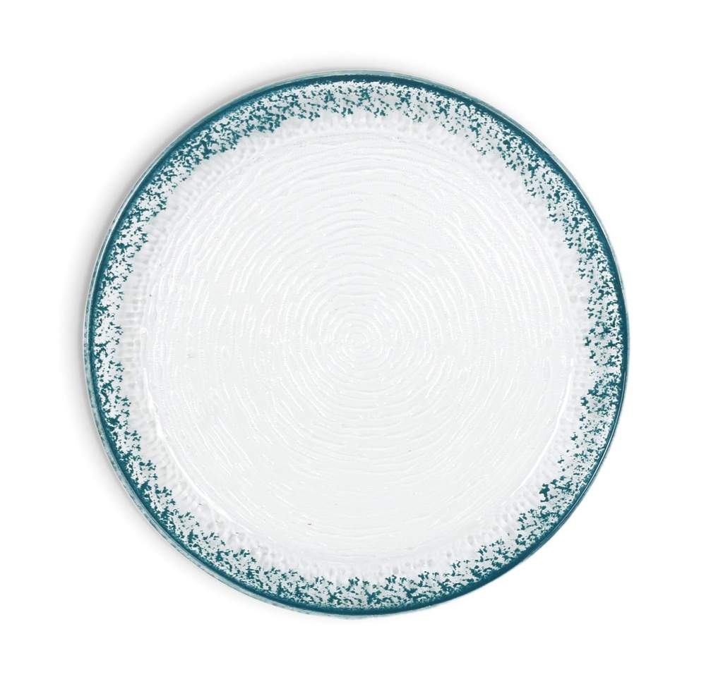PLATO GUAJIRO TURQUESA ø29x2.5cm (4mm)