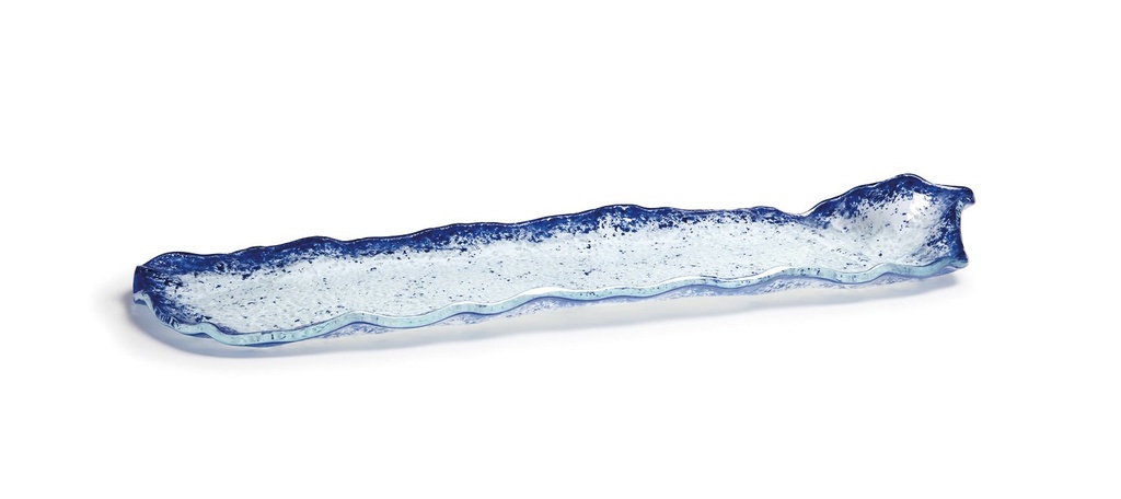 [P605017B] BANDEJA ETNIC COBALTO 40X16cm (5mm)