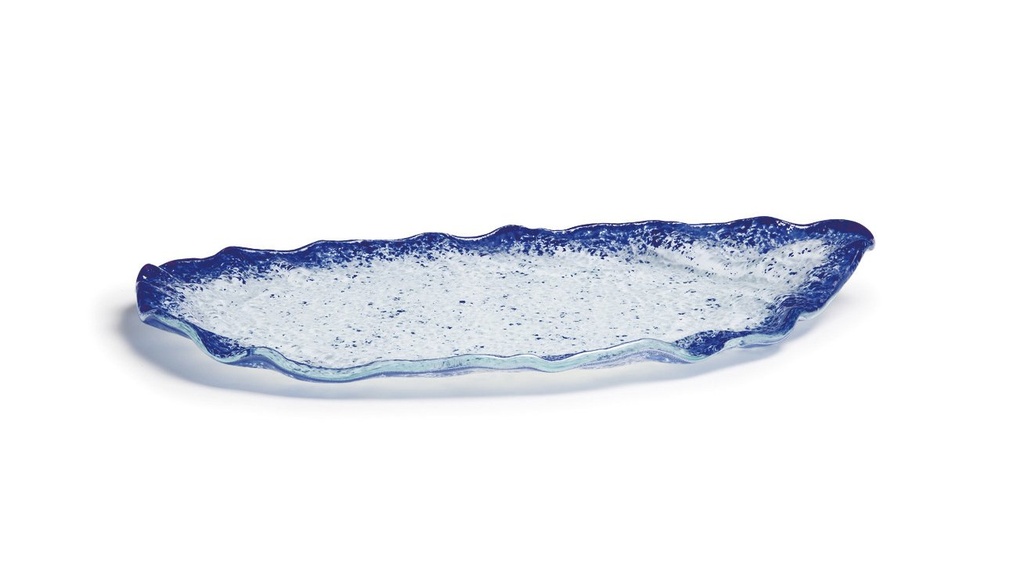 [P605019B] BANDEJA ETNIC COBALTO 32x25cm (5mm)