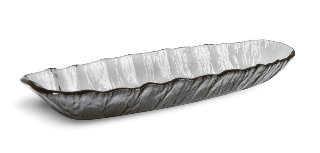 BANDEJA OVAL NEGRA 31x9x3.5cm (4mm)