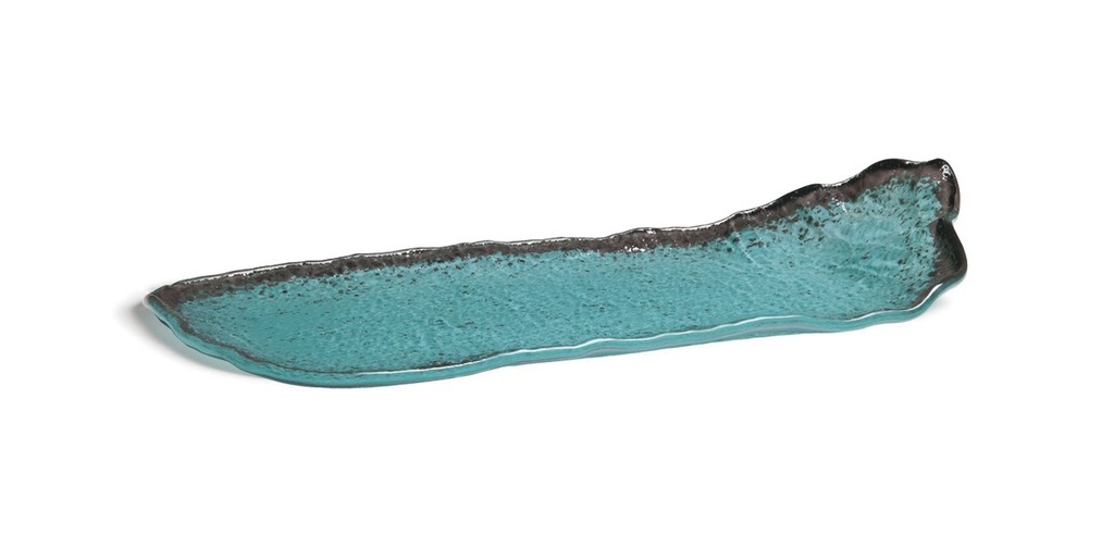 [P605018C] BANDEJA ETNIC TURQUESA 32X16cm (5mm)