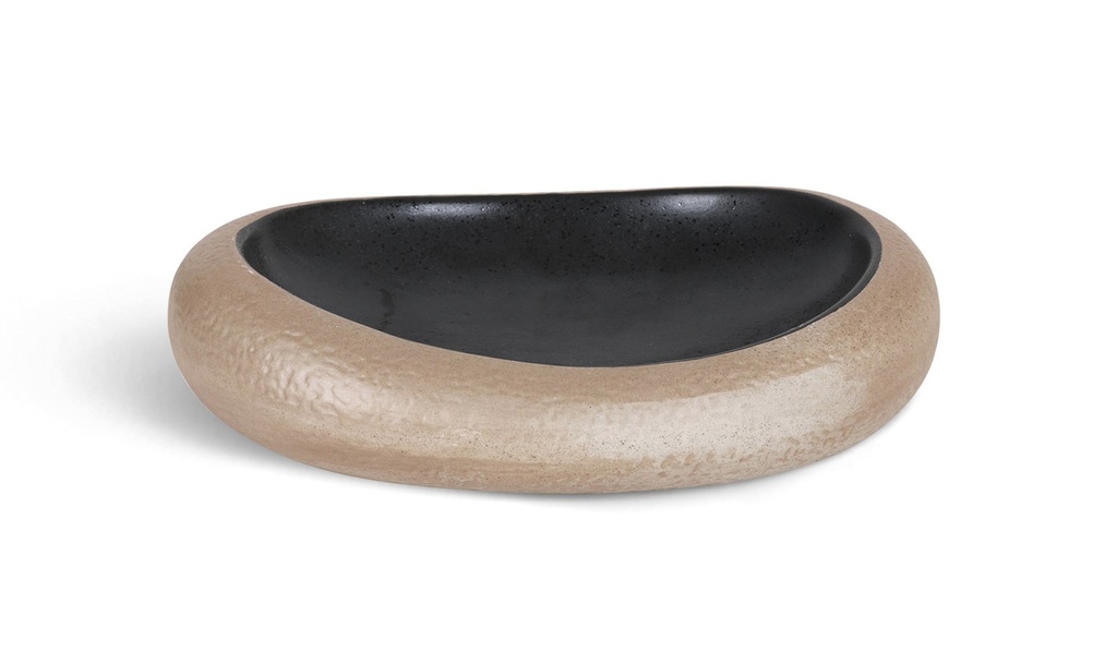 #-12- PLATE OVAL STONEWARE 27x20x6cm