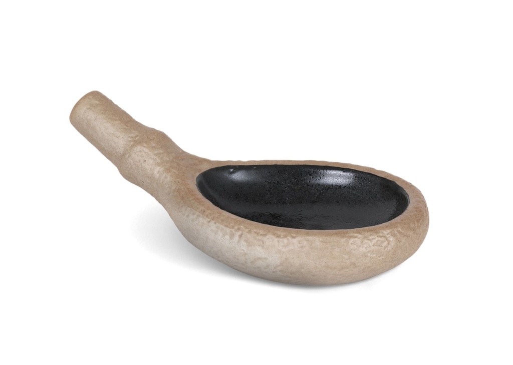 [P965000] #-12- PLATO CON ASA STONEWARE 31x17x5cm