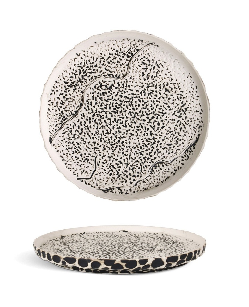 #-24-  PLATO LLANO TEIDE ø24.5x3cm