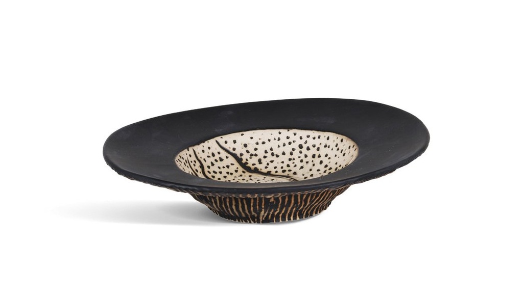 #-12- OVAL PLATE TEIDE 23x18.5x5.5cm