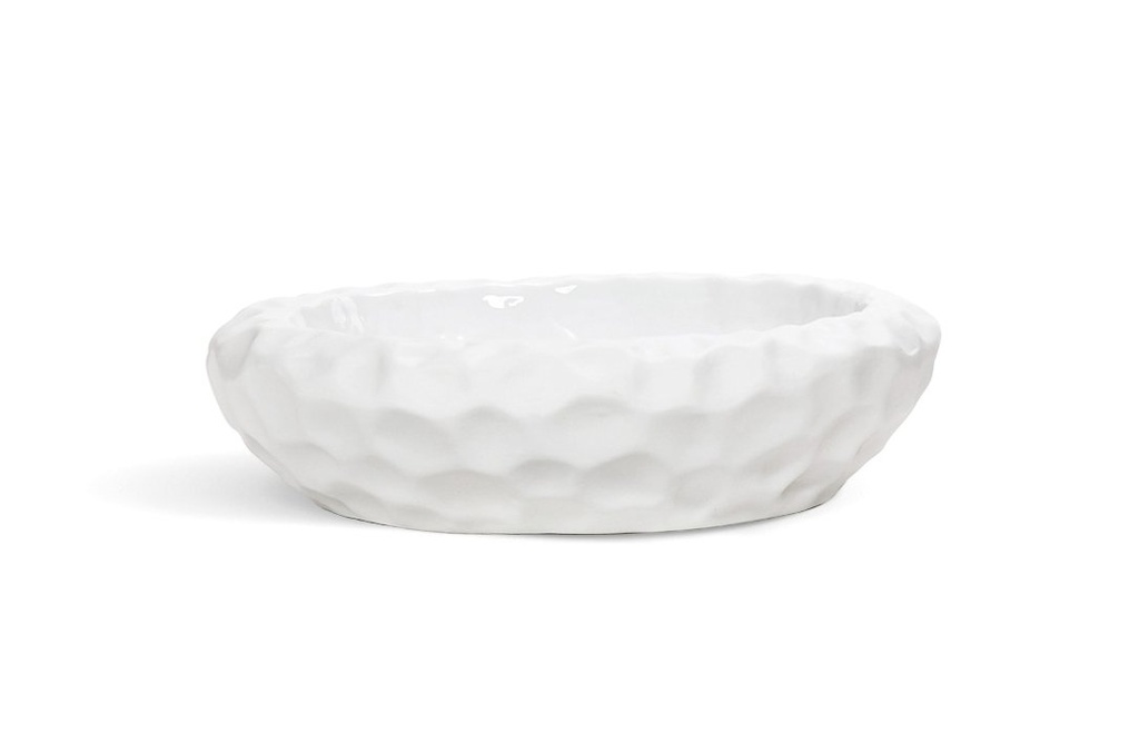 #-8- WHITE PLATE TEIDE ø23x7cm