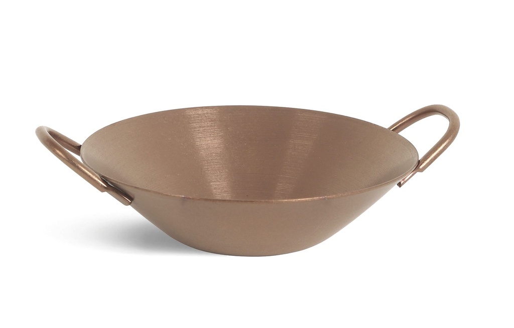 #-192-CAZUELITA COBRE VIEJO INOX VINTAGEø9x2cm8cl