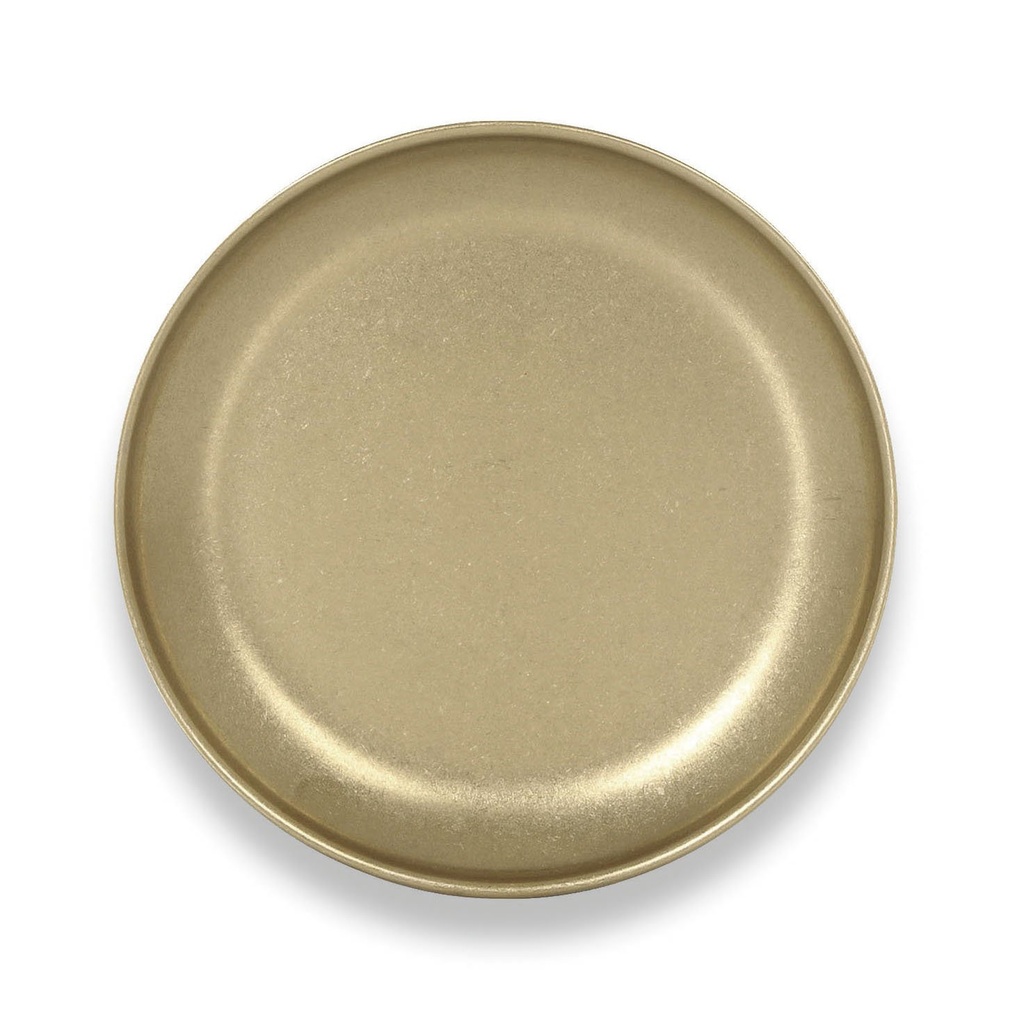 #-72- GOLDEN DESSERT PLATE INOX VINTAø17