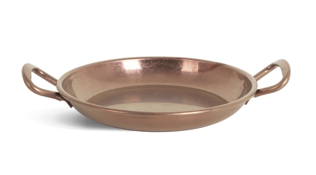 #-96- CAZUELITA COBRE VIEJO INOX VINTAGE ø14x2cm