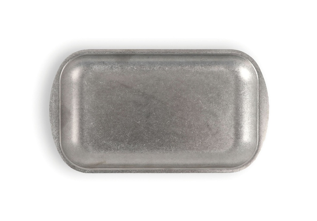 #-48- TRAY OLD SILVER INOX VINTAGE 27.5x