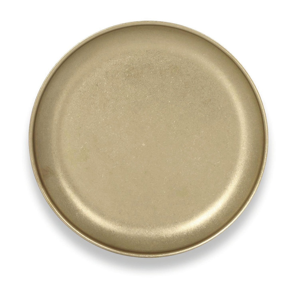 #-72- GOLDEN DESSERT PLATE INOX VINTAø20