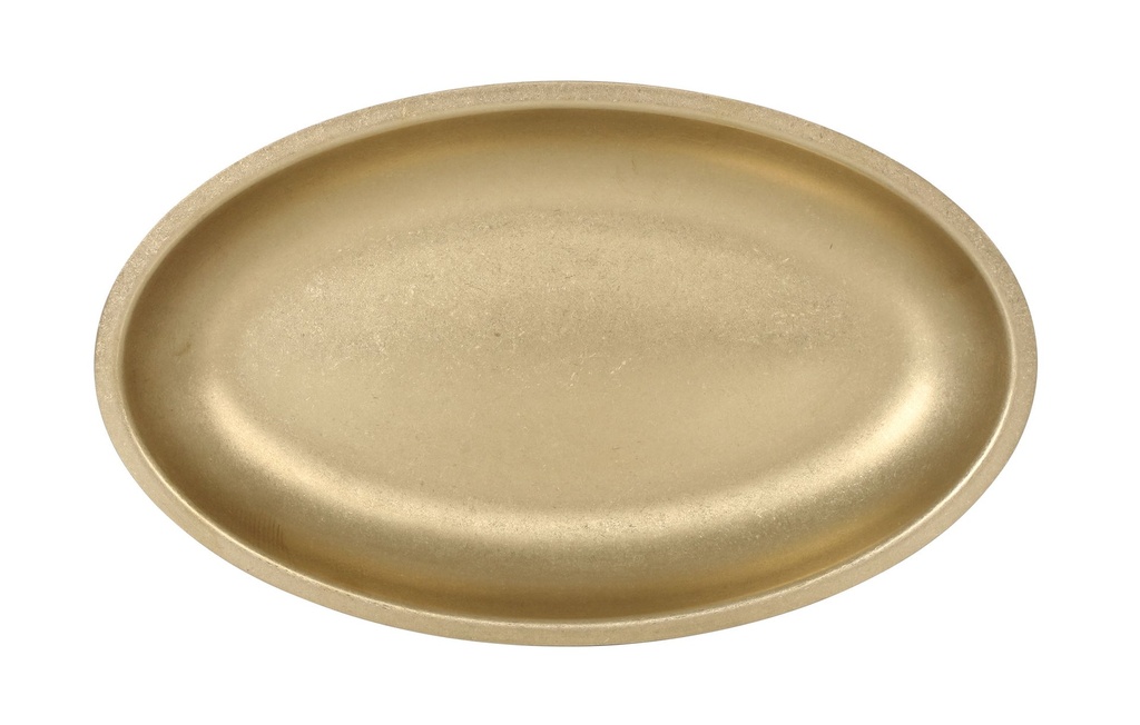 #-48- GOLDEN TRAY INOX VINTAGE 30x18.5x2