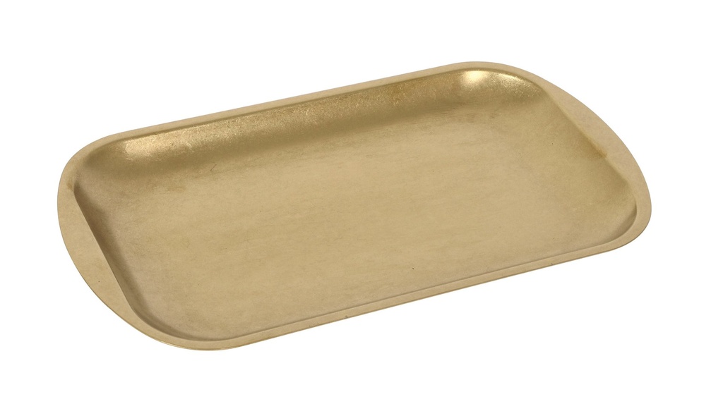 #-48- GOLDEN TRAY INOX VINTAGE 27.5x15.5