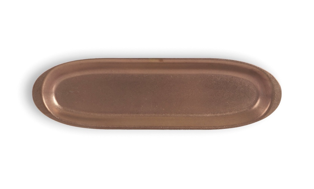 #-72- TRAY OLD COPPER INOX VINTAGE 27x8c
