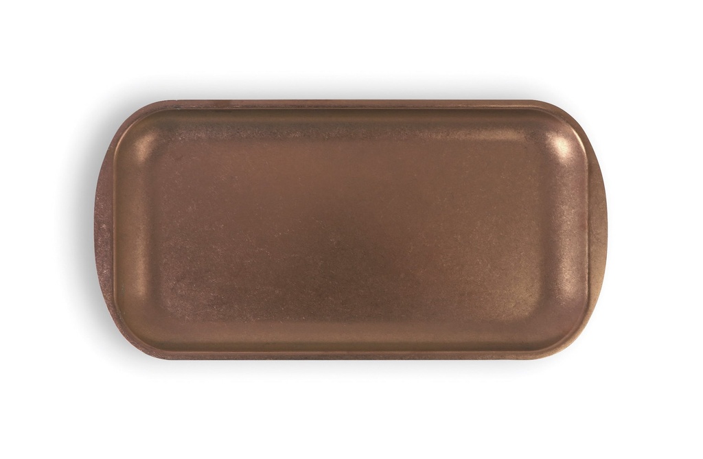 #-48- TRAY OLD COPPER INOX VINTAGE 33.5x