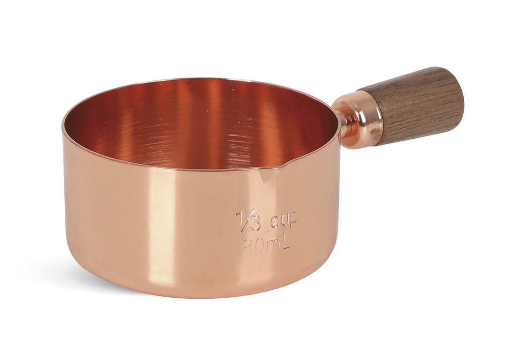 #-144- COPPER SAUCEBOAT INOX VINTAGE 6X3