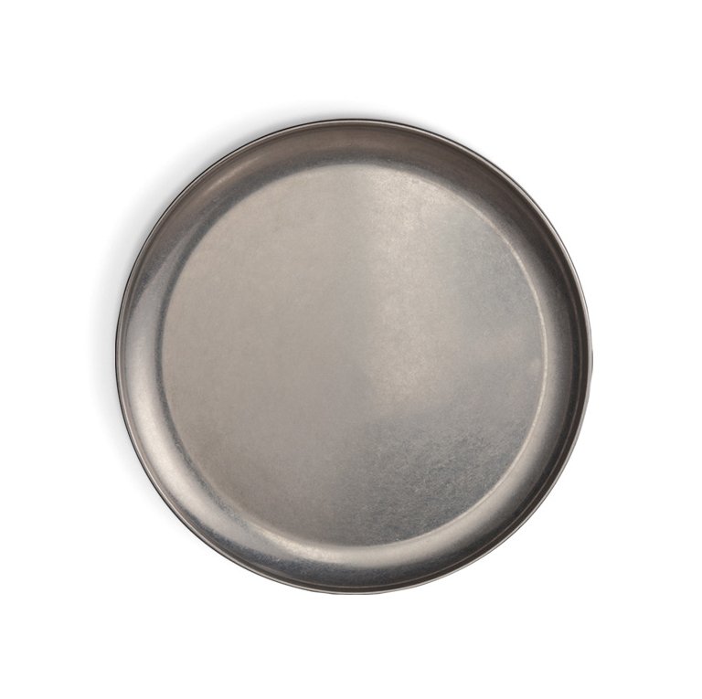 #-72- PLATO PAN PLATA VIEJA INOX VINTAGE ø14cm