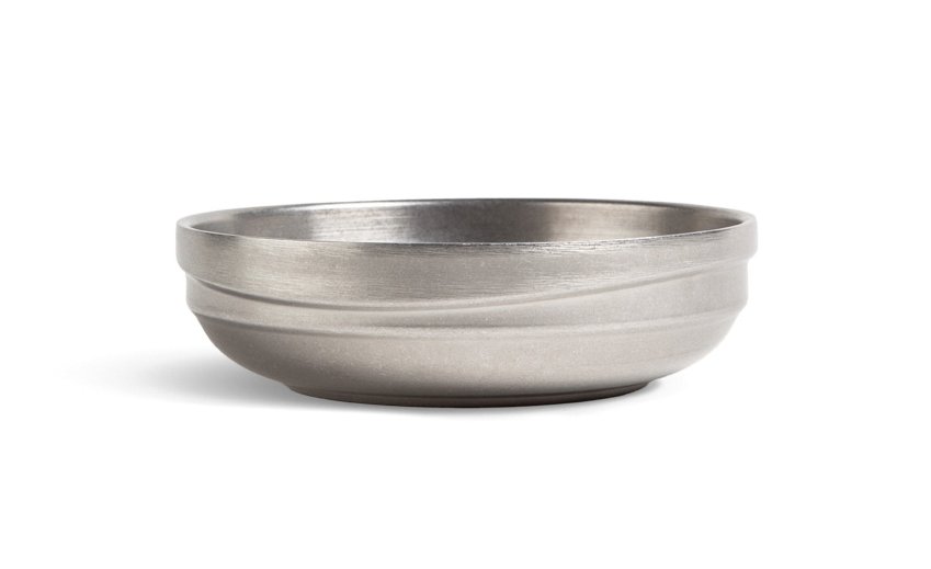 #-72- BOWL OLD SILVER INOX VINTAGE ø14x4