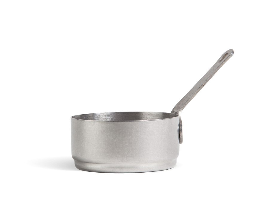 #-96- TASTING BOWL OLD SILVER INOXVINTA