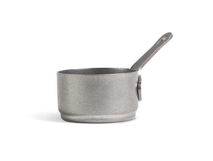 #-96- TASTING BOWL OLD SILVER INOX VINTA