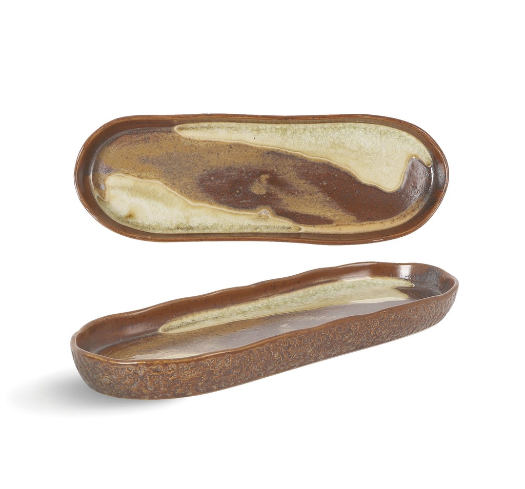 [P1505013] #-48- BANDEJA OVAL DARIYA 26x8.5x2.5cm