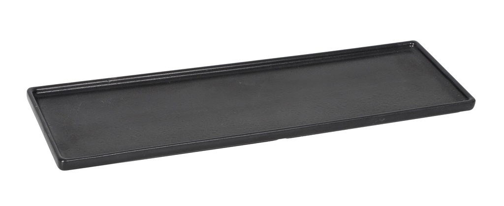[P997114B] #-24- BLACK RECT. TRAY KARASAWA 34x10.5x