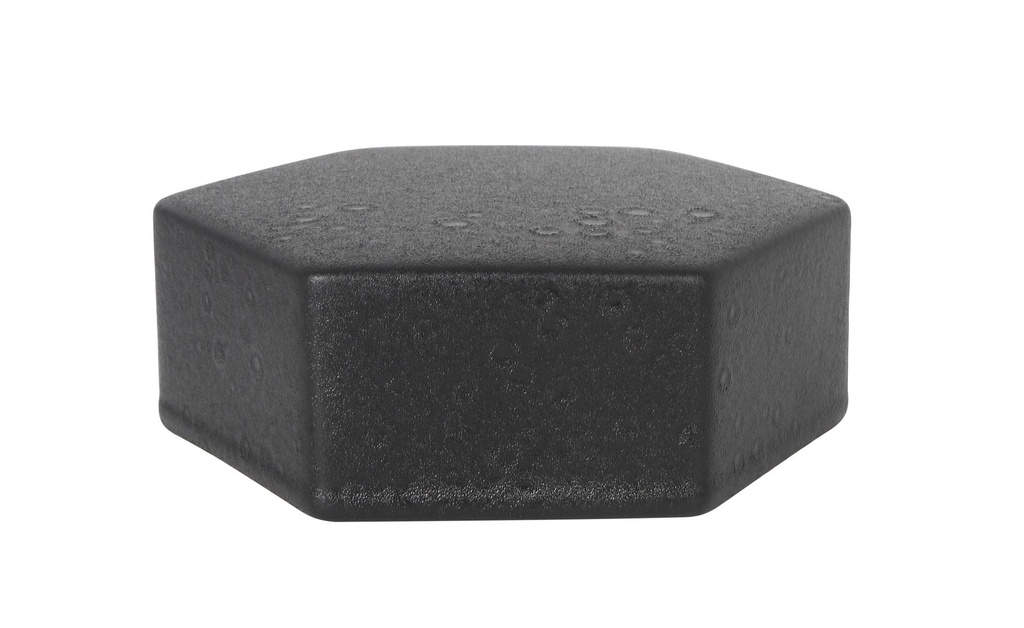 #-12-PLATAFORMA HEX. NEGRA KARASAWA 17.5x17.5x6cm