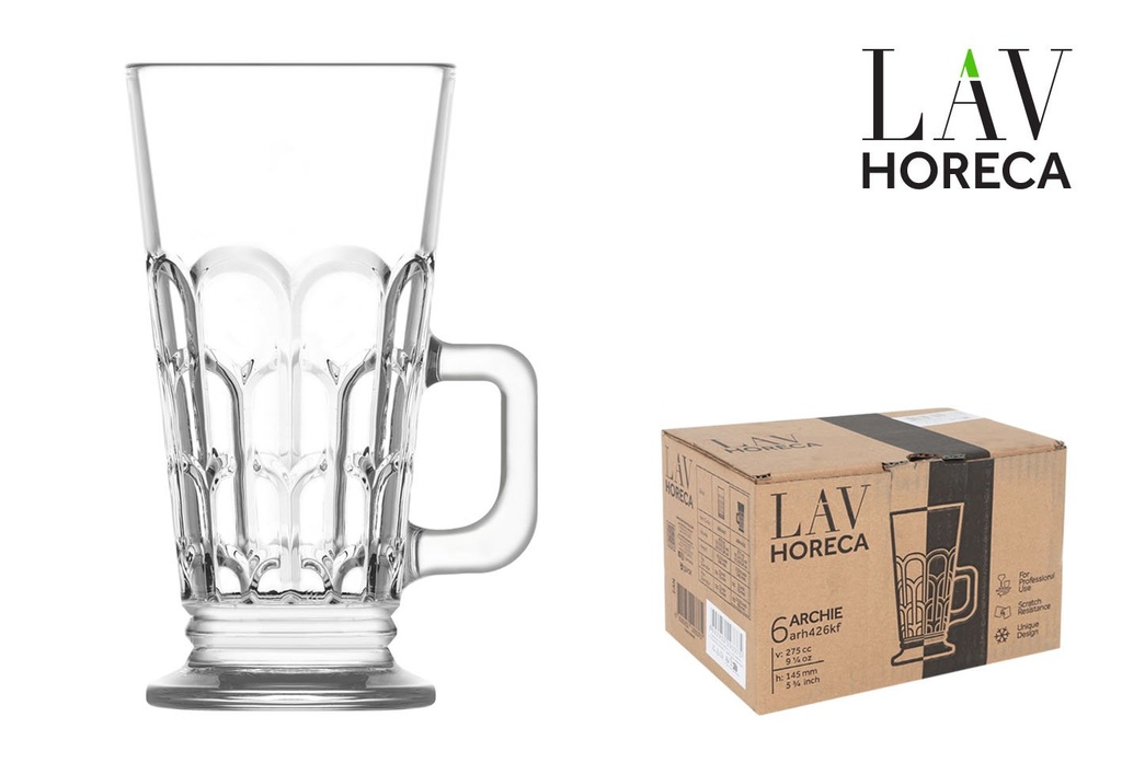 [LH-ARH426] MUG ALTA VIDRIO 26cl "ARCHIE"