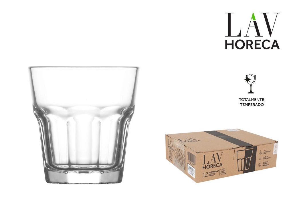 [LH-AST220T] VASO TEMPERADO 20cl "AMSTERDAM"