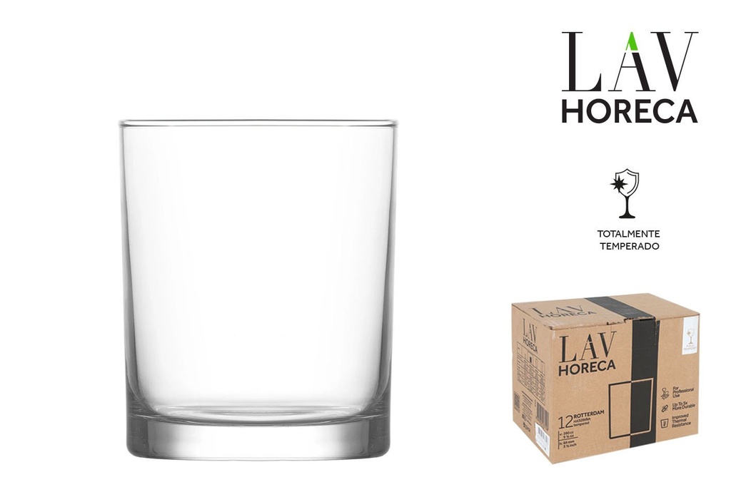 [LH-ROT328T] VASO TEMPERADO 28cl "ROTTERDAM"