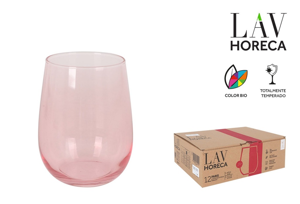 RED TEMPERED GLASS 47.5cl "PARIS"