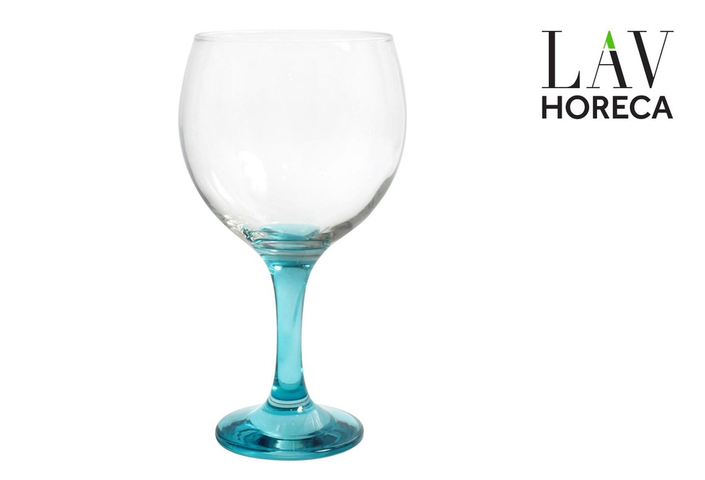 [LH-SOF564PB] COPA COCKTAIL 64.5cl PIE AZUL "SOFIA"