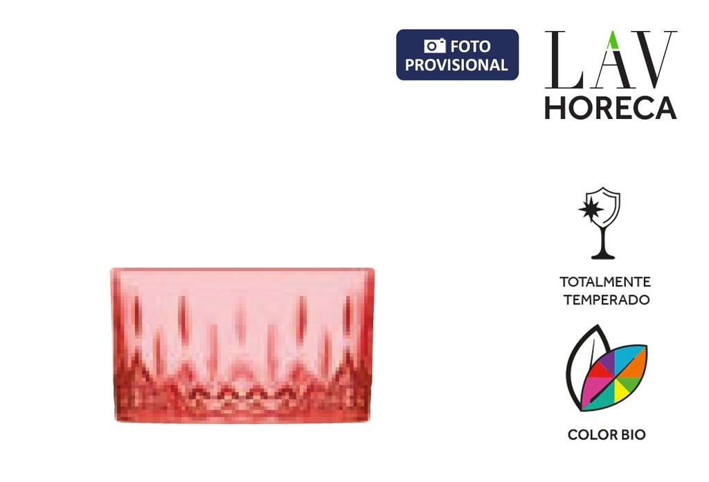 [LH-EDN495TPR] BOL ROJO TEMPERADO 26cl/9,5x5,5cm "EDINBURGH"