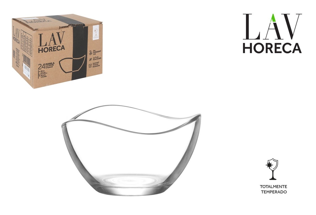 [LH-MAN207T] BOWL TEMPERADO 6.5cl/7xh4cm "MANILA"