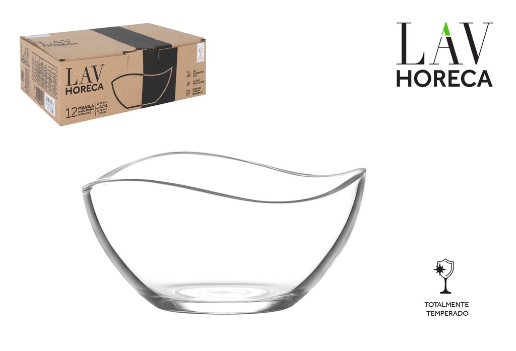 [LH-MAN210T] BOWL TEMPERADO 21.5cl/10,5x5,2cm"MANILA"