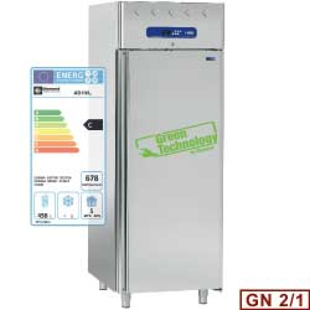 Armario frigorífico ventilado 700 litros, 1 puerta GN 2/1