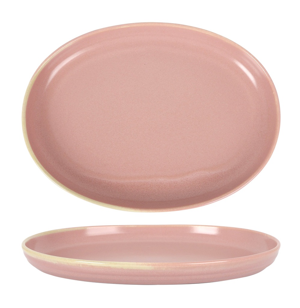 OVAL PINK TRAY ALJARAFE 31x23x4cm