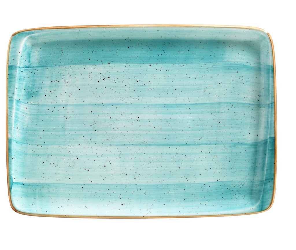 &RECTANGULAR DISH AQUA MOOVE 23x16