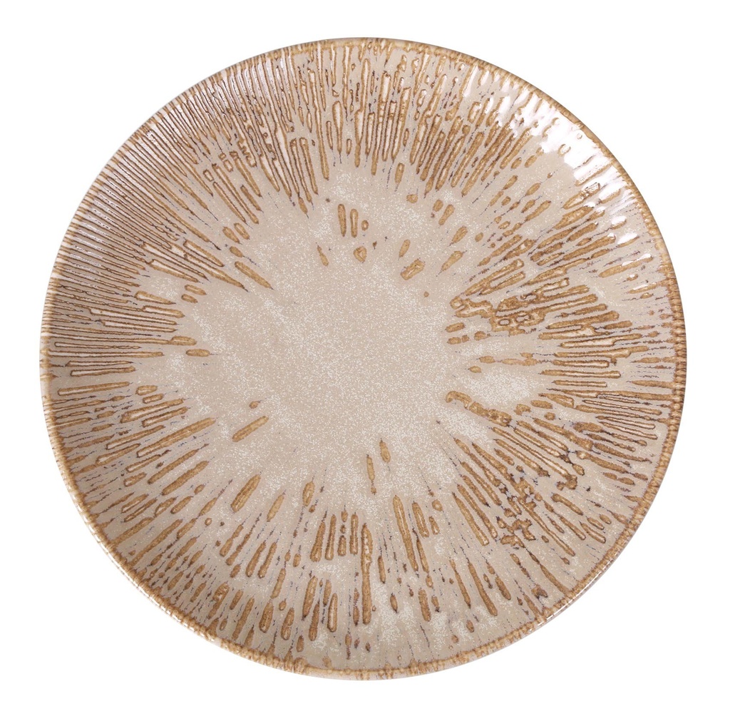 [B928003AE] PLATO LLANO GOURMET BARROCO I ø25x2.5cm